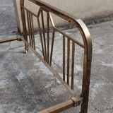 Double brass bed