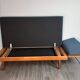 Daybed teck blue fabric Ingmar Relling by Ekornes vintage scandinavian
