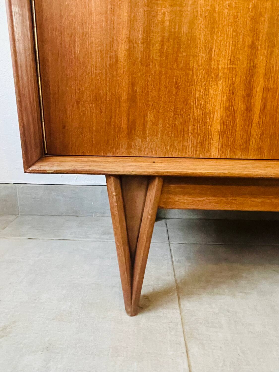 Vintage signed high sideboard / silver dresser