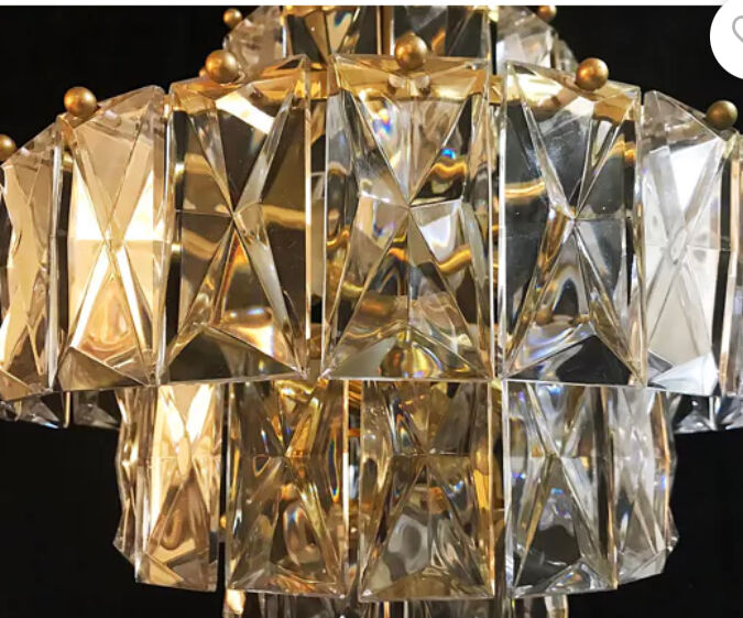 Kinkeldey glass chandelier 3 levels