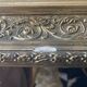 Miroir étain vintage cadre doré
