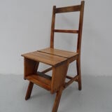 Antique library stairs / chair