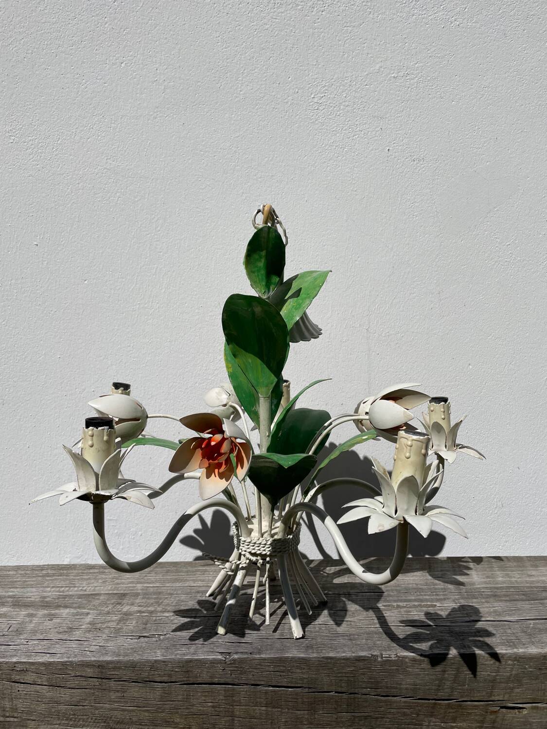 Metal flower bouquet ceiling chandelier