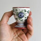 small vintage hand-painted ceramic egg cup