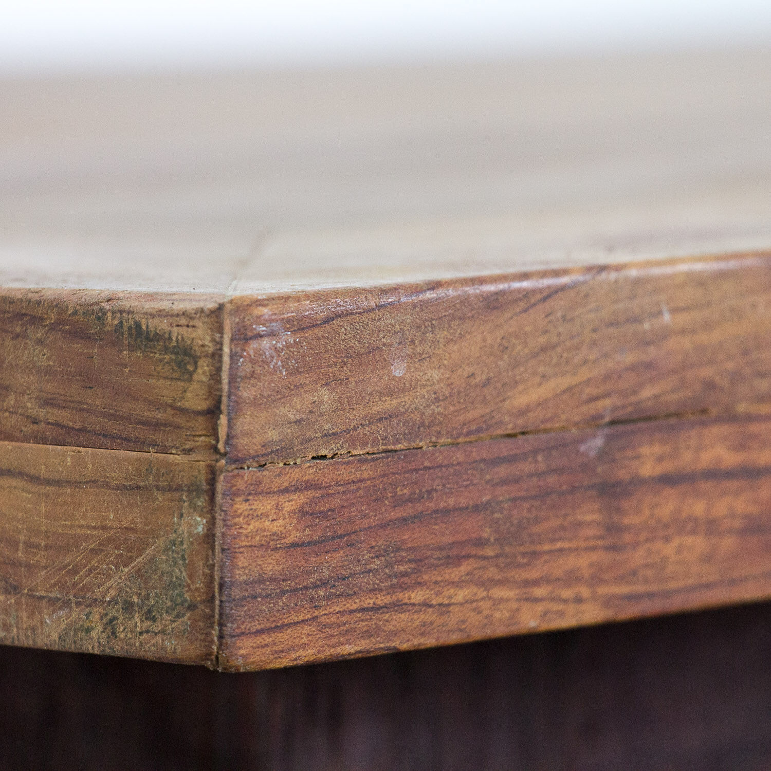 Vintage wooden table factory desk