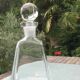 Thick glass carafe bottle 80s