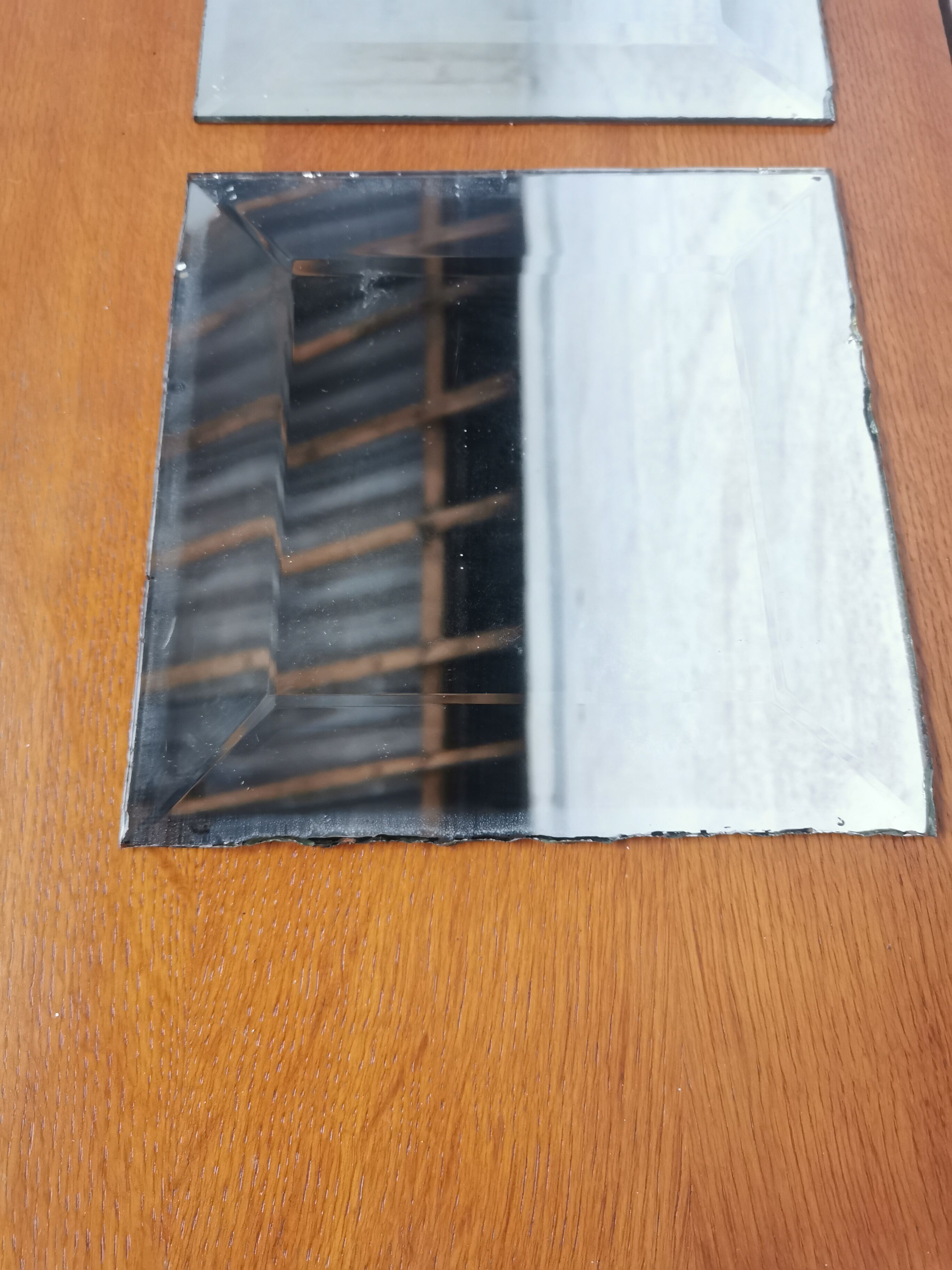 Trio de miroirs biseautés à poser