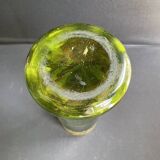 Vase « Nancy au coq émaillé» vert antique F. T. Legras