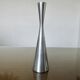 Series of 3 Scandinavian "diabolo" candlesticks in aluminum 1970
