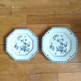 Raynaud porcelain plates with Amphitrite decorations from the Indese company
