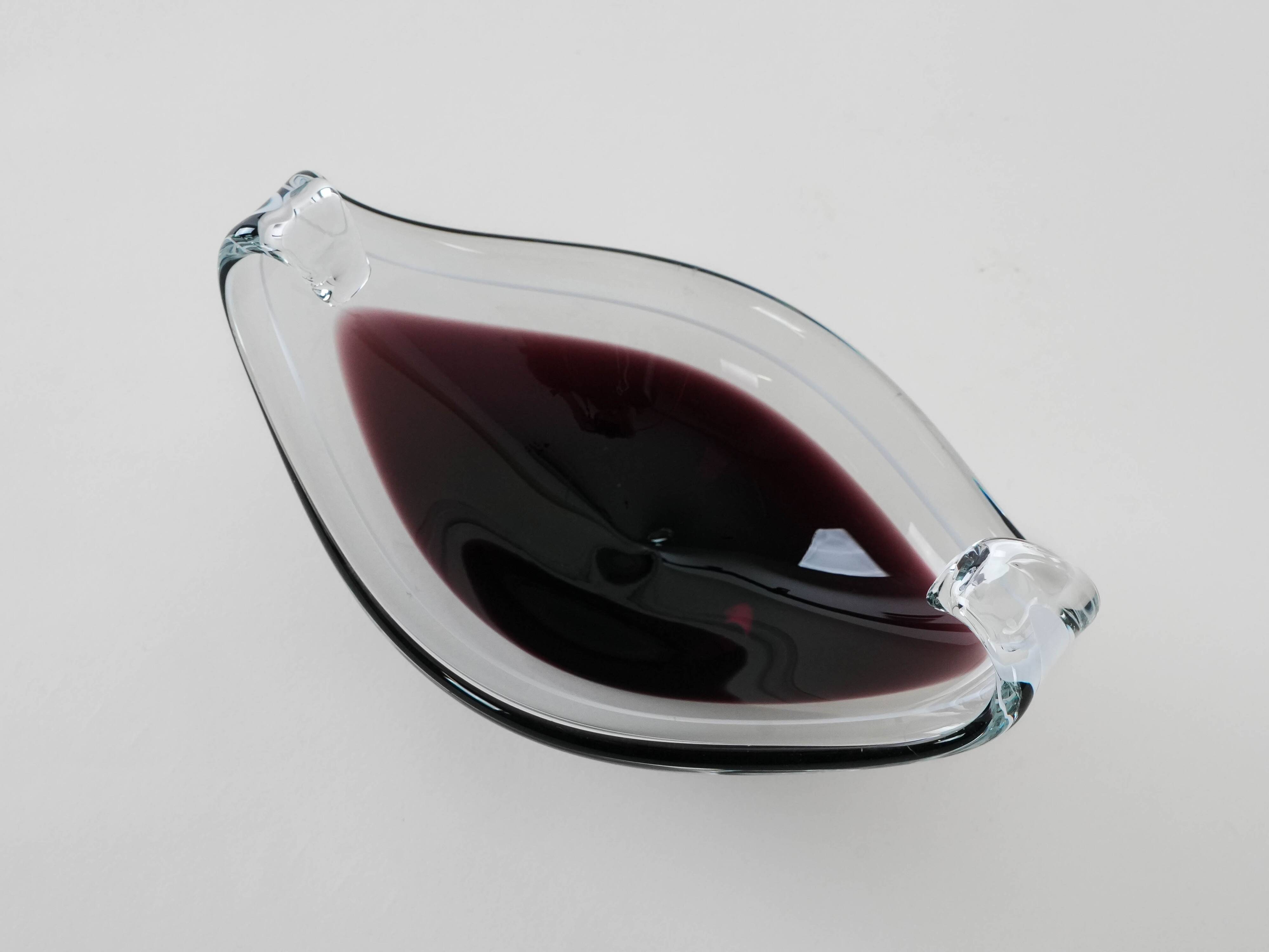 Platter, Murano glass, Italian design, 1950s, production: Italy