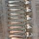 Set of 10 antique silver-plated cutlery