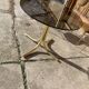 Chaises et table en laiton italien vintage par Paolo Salice, années 1970, Set de 5