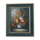 Painting bouquet of flowers oil on canvas