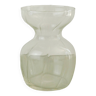 Vase en verre transparent en forme de sablier