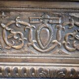 Banc coffre en bois sculpté XIX siècle
