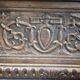 19th century carved wooden chest bench