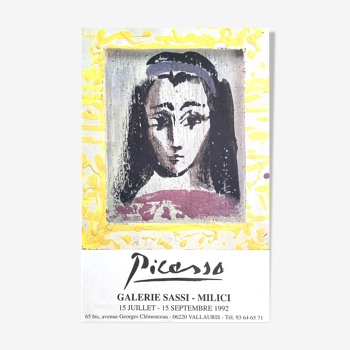 Affiche Picasso Galerie Sassi Milici 1992