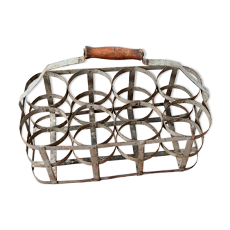 Old metal bottle holder