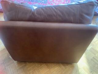 very comfortable leather armchair
