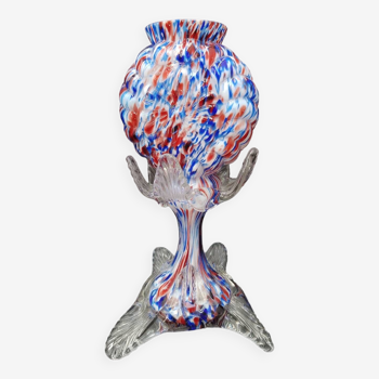 Franz Welz Blown glass vase Boheme Czech glass Art deco 1930 or Clichy ??