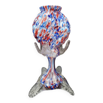 Franz Welz Vase en verre soufflé Boheme Czech glass Art déco 1930 ou Clichy ??