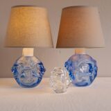 Mid-Century Modern Table Lamps in Blue by Börne Augustsson for Åseda Sweden