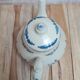 Antique glazed stoneware teapot with blue decoration – Saint-Uzé spirit