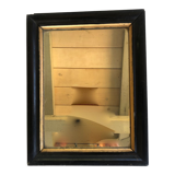 Old mirror black frame 30x23cm