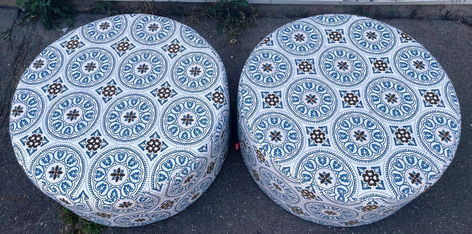 Pair of Fatboy poufs