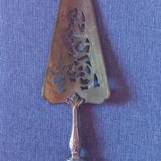Silver and vermeil openwork art nouveau pie server