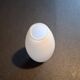 Small contemporary vase in white opaline.