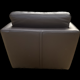 Fauteuil en cuir piétement metal