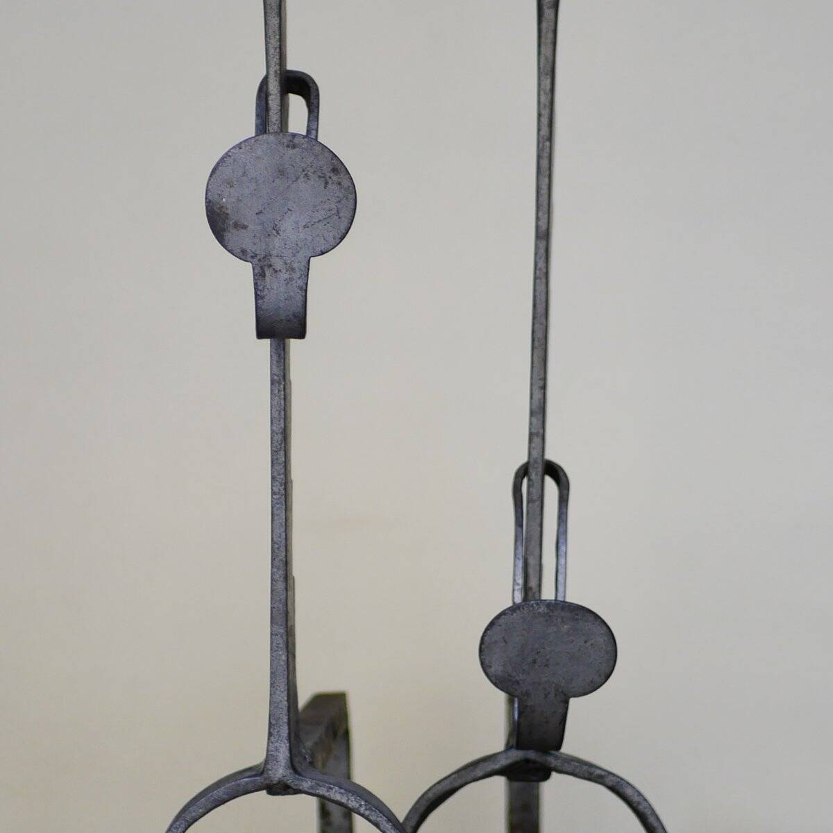 Grilles de cheminée brutalistes, années 1930, ensemble de 2