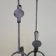Brutalist fireplace grilles, 1930s, set of 2
