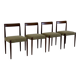 Set of 4 Lübke dining chairs with rosewood
