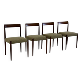 Set of 4 Lübke dining chairs with rosewood