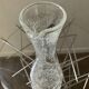 Vintage cracked and amber glass pitcher