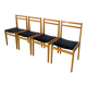 Chaises de salle à manger en bois scandinave vintage - Branko Ursic STOL Kamnik, ensemble o