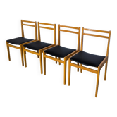 Vintage Scandinavian Wooden Dining Chairs - Branko Ursic STOL Kamnik, Set o