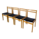 Chaises de salle à manger en bois scandinave vintage - Branko Ursic STOL Kamnik, ensemble o