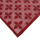 Handmade carved anatolian 1980s 180 cm x 280 cm red rug