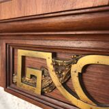 Art deco inlaid and bronze 3-door wardrobe circa 1920