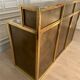 Copper and gilded metal bar in 3 modules, Belgo Chrom, 1970