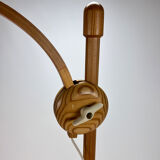 Adjustable pinewood floorlamp, 1970s