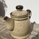 Japanese beige stoneware teapot