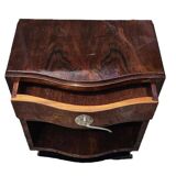 Art Deco Bedside Table in Varnished Rosewood