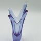 Vintage Murano Crystal Finger Vase Purple