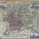 Gravure du XVIIIème - plan de Rome par J.Senex (1678 - 1740)