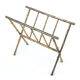 Brass Bamboo Magazine Rack ★ 50s 60s 70s Mid Century Modern Danish Design